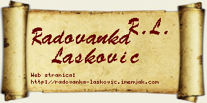 Radovanka Lasković vizit kartica
